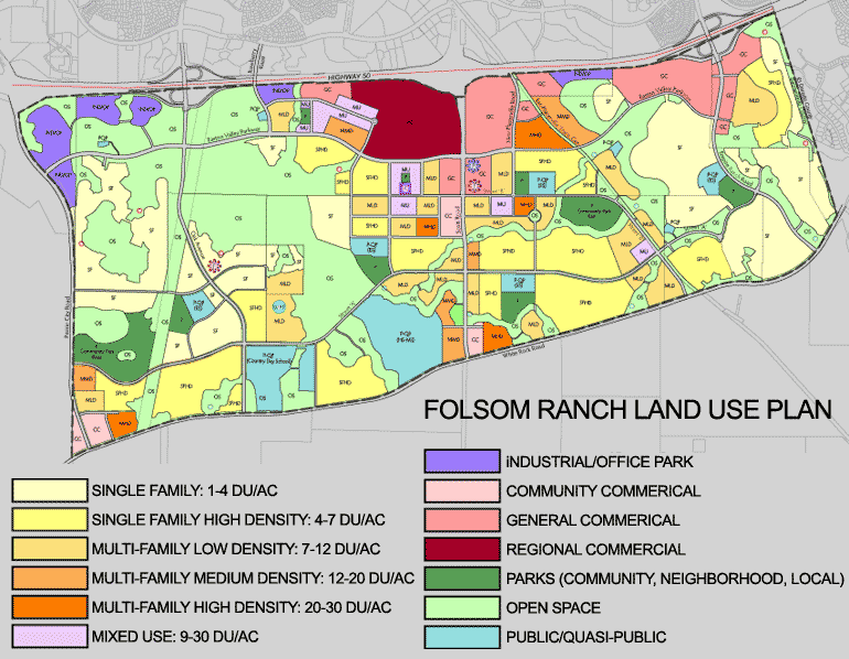 Land Use Map Folsom Ranch 