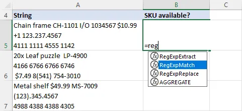 Excel Regex Functions to Enhance Your Search Skills