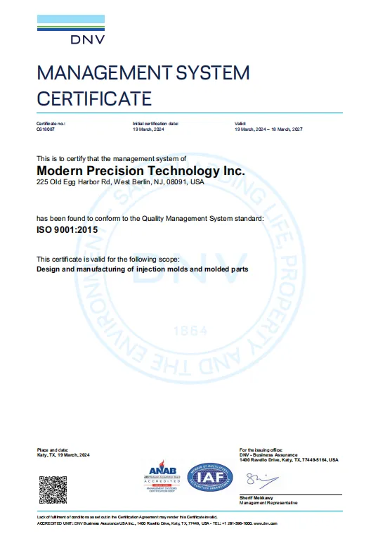 MPT South ISO Certification: Commitment to Excellence